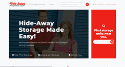 Desktop Screenshot of hideawaystorage.com