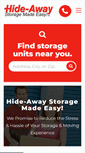 Mobile Screenshot of hideawaystorage.com